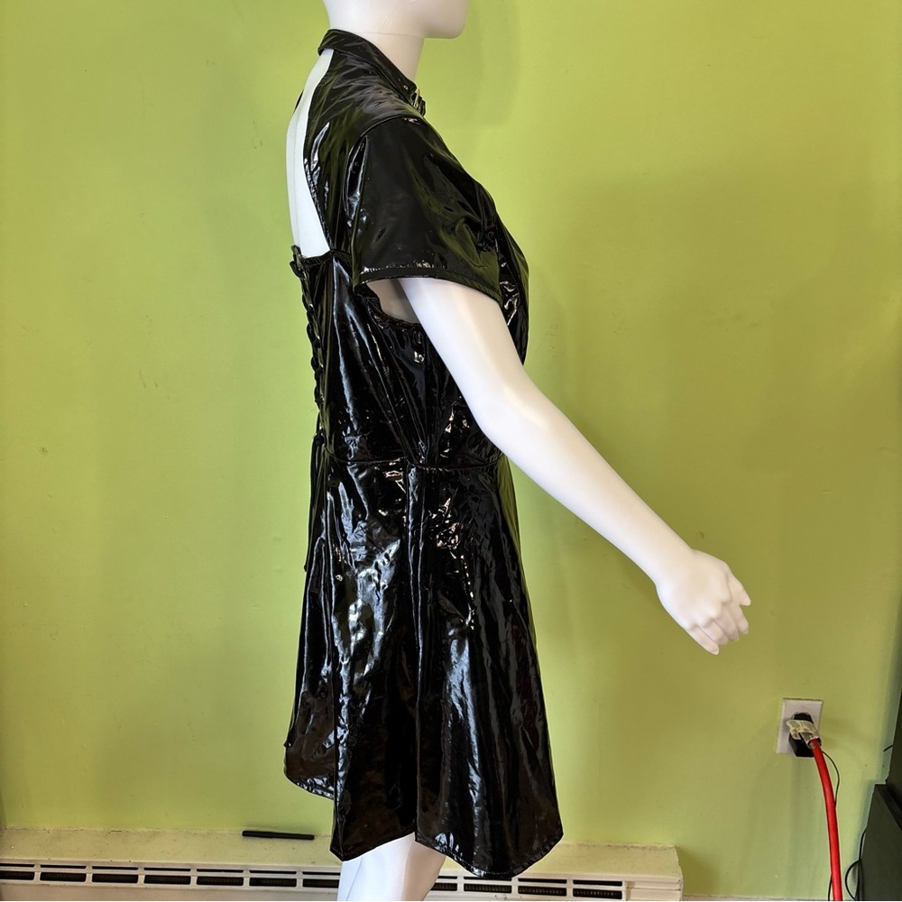 Killstar Black Vinyl Midi Dress - Picture 4 of 8